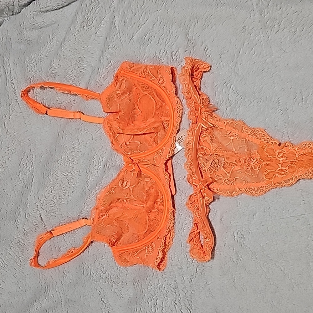 Victoria's Secret Matching Orange set